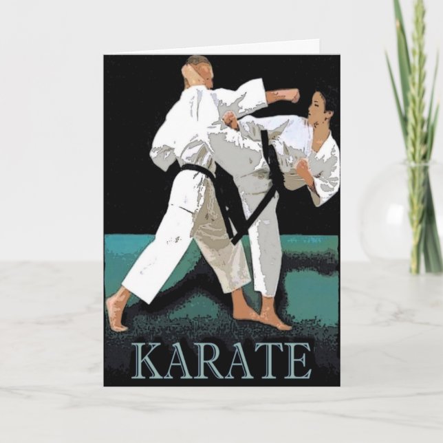 Carte de voeux de karaté (Devant)