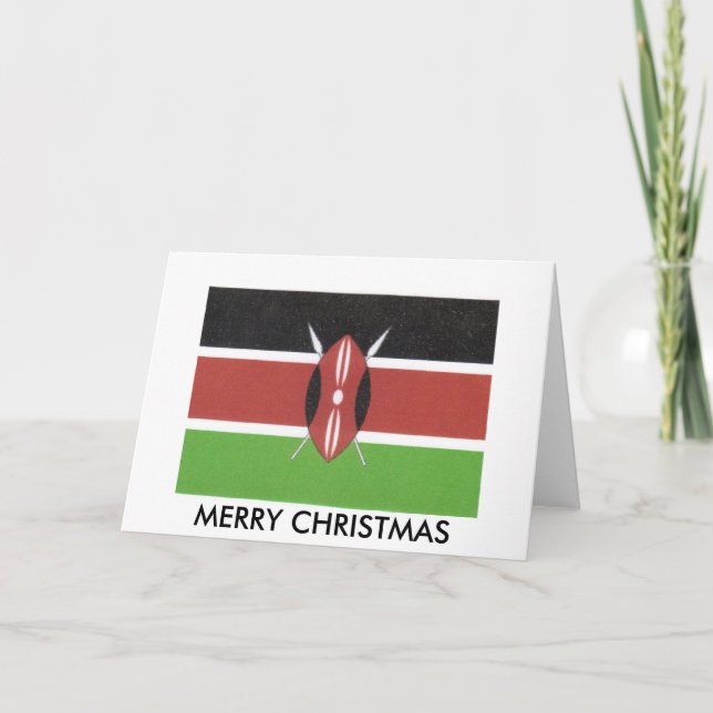 carte de voeux de kenyan (Devant)