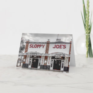 Carte de voeux de Key West de Joe désordonné