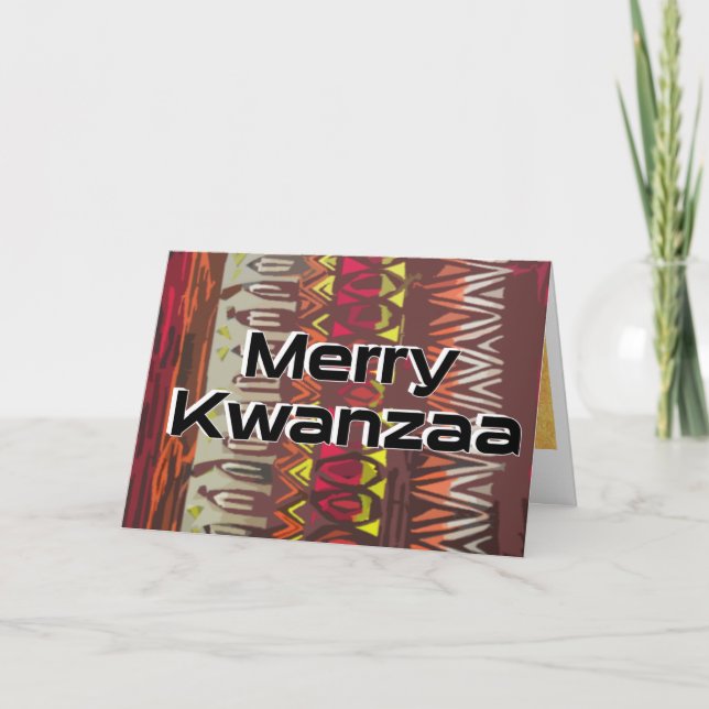 Carte de voeux de Kwanzaa (Devant)