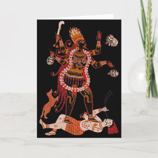 Carte de voeux de la déesse Kali