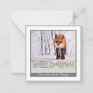 Carte de voeux de la famille Winter Fox