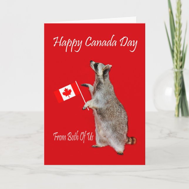 Carte de voeux de la fête du Canada (Devant)