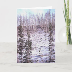 Carte de voeux de la hausse d'hiver