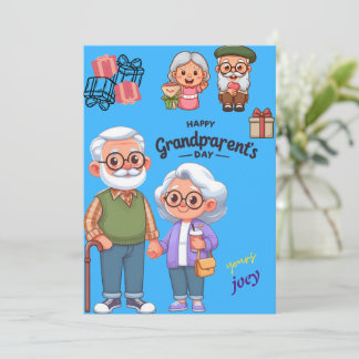 carte de voeux de la journée des grands-parents