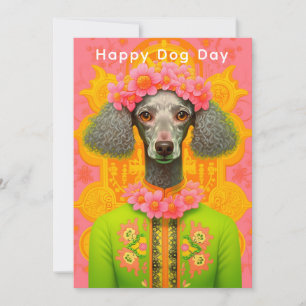 Carte de vœux de la journée du chien – Amusing pou