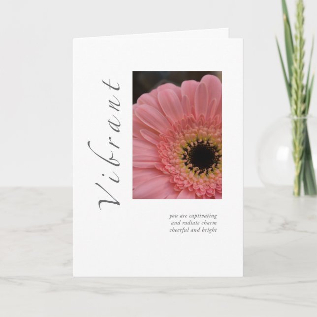 Carte de voeux de la marguerite (Devant)