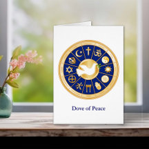 Carte de voeux de la Personnaliser Dove of Peace 4