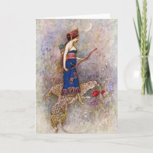 Carte de voeux de la Reine de léopard