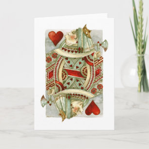 Carte de voeux de la reine des coeurs Wonderland