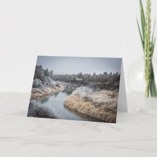 Carte de voeux de la rivière Winter II (vide)