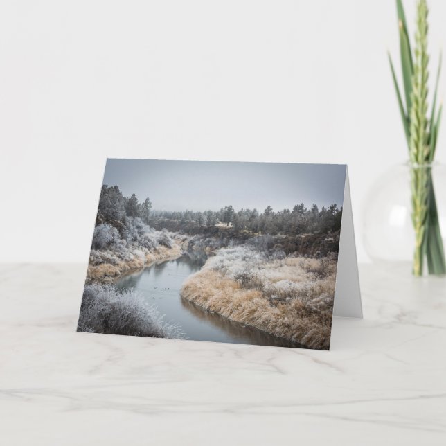 Carte de voeux de la rivière Winter II (vide) (Devant)