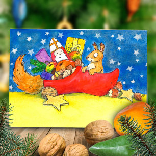 Carte de voeux de la Saint-Nicolas par Nicole Jane