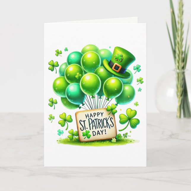 Carte de vœux de la Saint-Patrick (Devant)