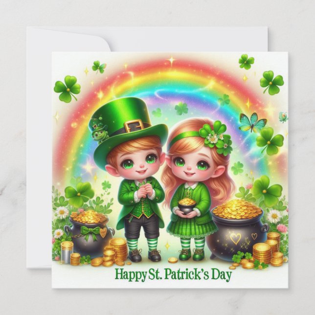 Carte de vœux de la Saint-Patrick (Devant)