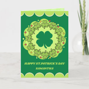 Carte de vœux de la Saint-Patrick Lucky Hugs