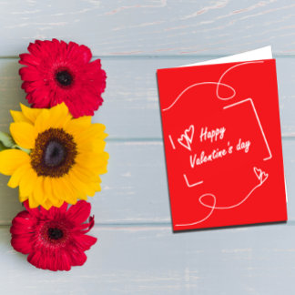 carte de vœux de la Saint-Valentin