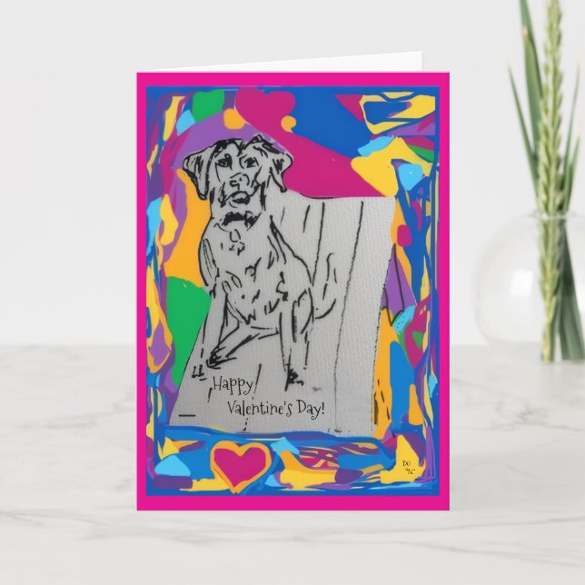 Carte de vœux de la Saint-Valentin (Devant)