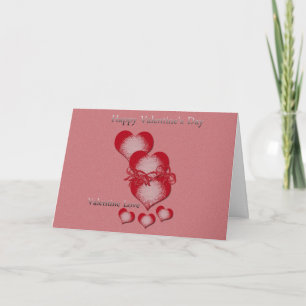 Carte de voeux de la Saint-Valentin