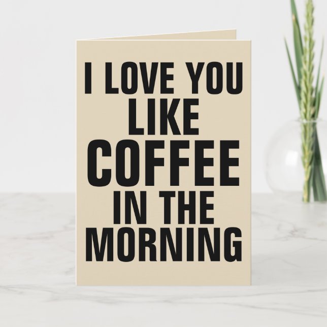 CARTE DE VOEUX DE LA SAINT-VALENTIN CAFE (Devant)