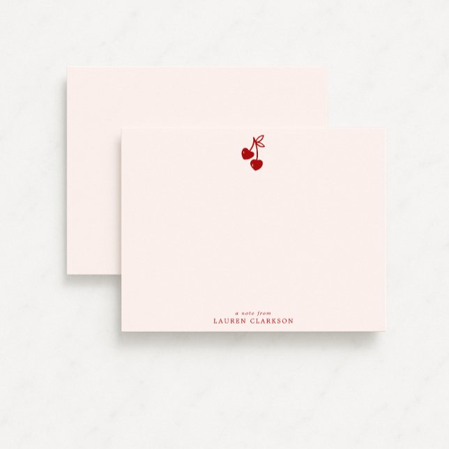 Carte de vœux de la Saint-Valentin Cerise à Ruban (Créateur téléchargé)