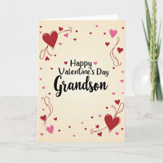 Carte de vœux de la Saint-Valentin pour petit-fils