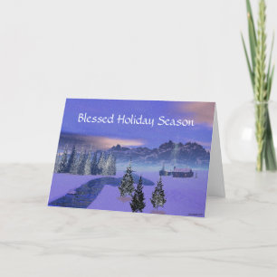 Carte de voeux de la saison des fêtes