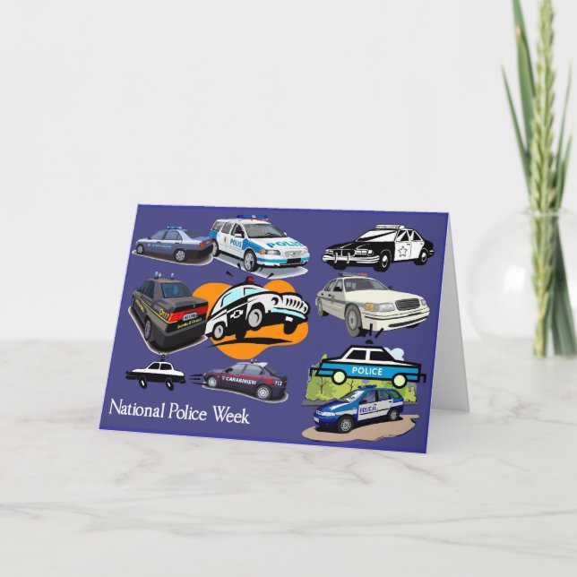 Carte de voeux de la semaine de police 3 (Devant)