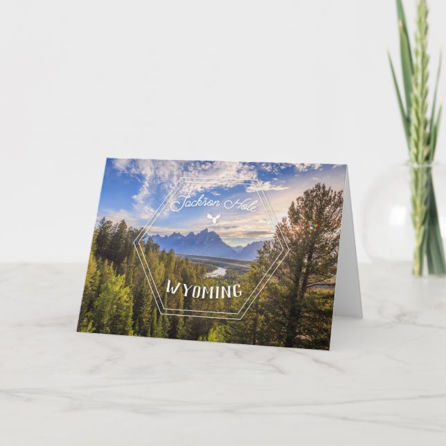 Carte de voeux de la série 01 de Jackson Hole (Devant)
