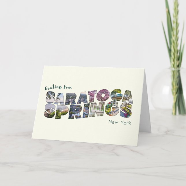 Carte de voeux de la série 02 de Saratoga Springs (Devant)