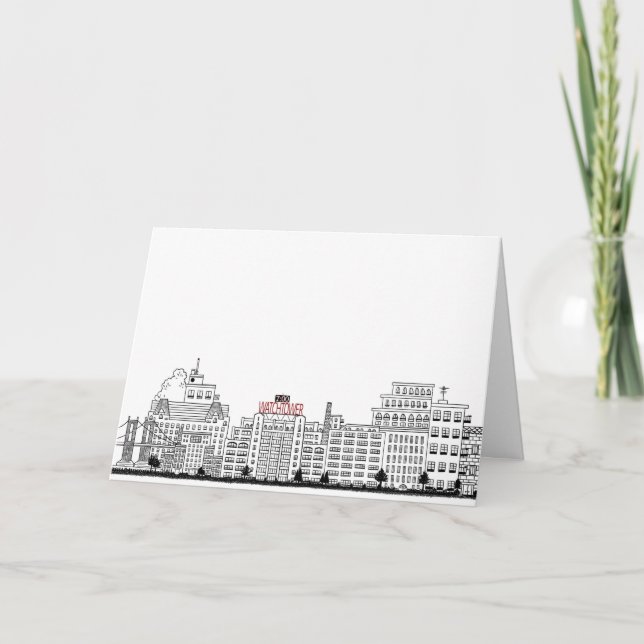 Carte de voeux de la tour de guet Columbia Heights (Devant)