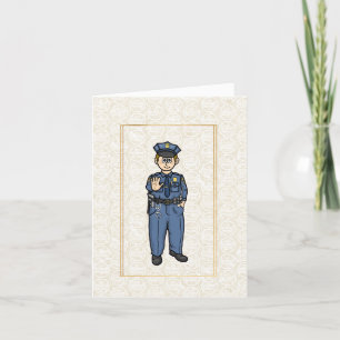 Carte de voeux de l'agent de patrouille frontalièr