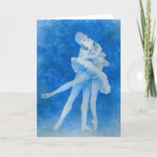 Carte de voeux de Lake Pas de Deux swan