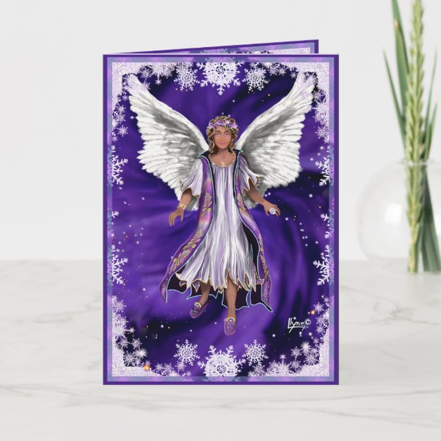 Carte de voeux de l'âme violette (Devant)