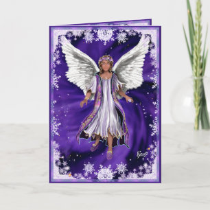 Carte de voeux de l'âme violette