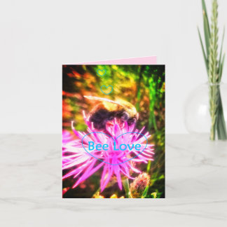 CARTE DE VOEUX DE L'AMOUR ORIBRIGHT D'ABEILLE