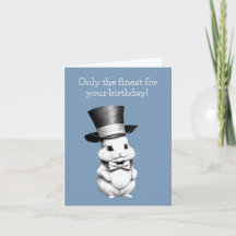 Carte de voeux de lapin lapin mignonne