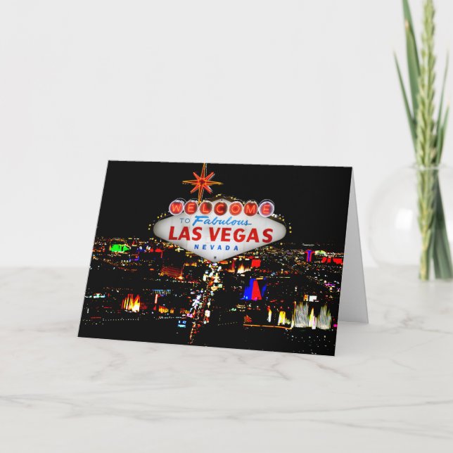 Carte de voeux de Las Vegas (Devant)