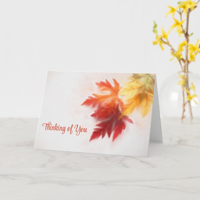 Carte de voeux de l'automne apaisé (Fleur jaune)
