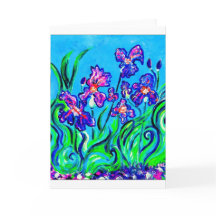 Carte de voeux de Lee's Irises