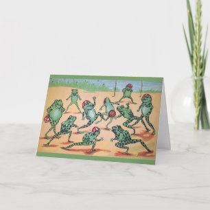 Carte de voeux de l'équipe de football Frogs