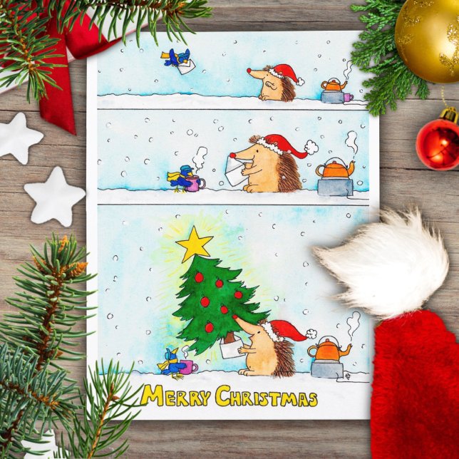 Carte de vœux de lettre de Noël par Nicole Janes (Créateur téléchargé)