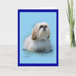 Carte de voeux de Lhasa Apso