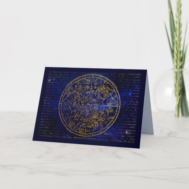 carte de voeux de l'hémisphère sud (Devant)