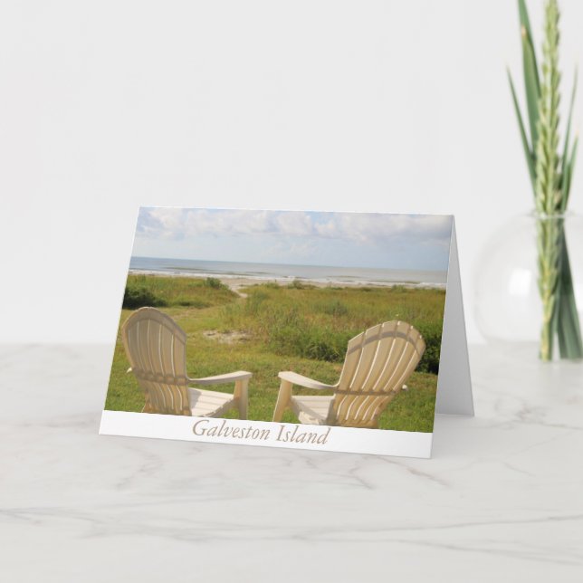 Carte de voeux de l'île Galveston (Devant)