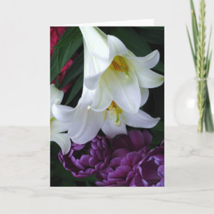 Carte de voeux de lis