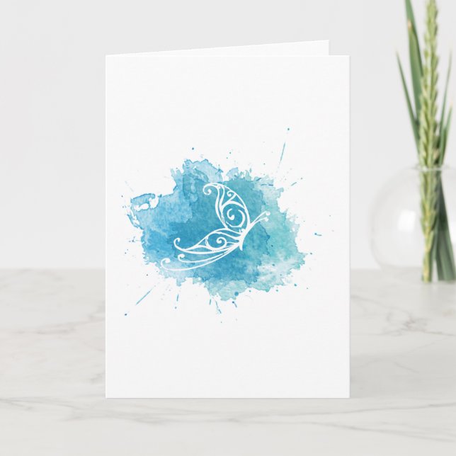 Carte de voeux de logo de Chrysalis - verticale (Devant)