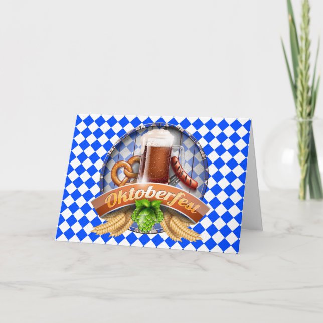 Carte de voeux de l'Oktoberfest (Devant)