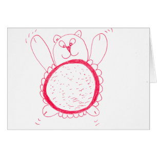 Carte de voeux de l'ours de tournesol