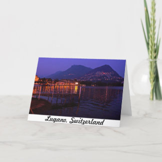 Carte de voeux de Lugano, Suisse 5x7